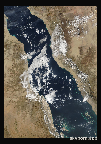 The Earth on 5 January 2013 · Red Sea