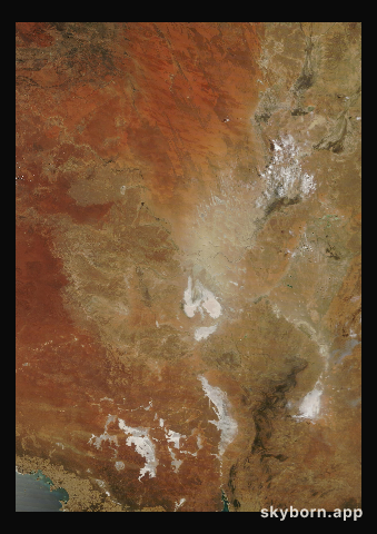 The Earth on 7 January 2013 · Lake Eyre, Australia