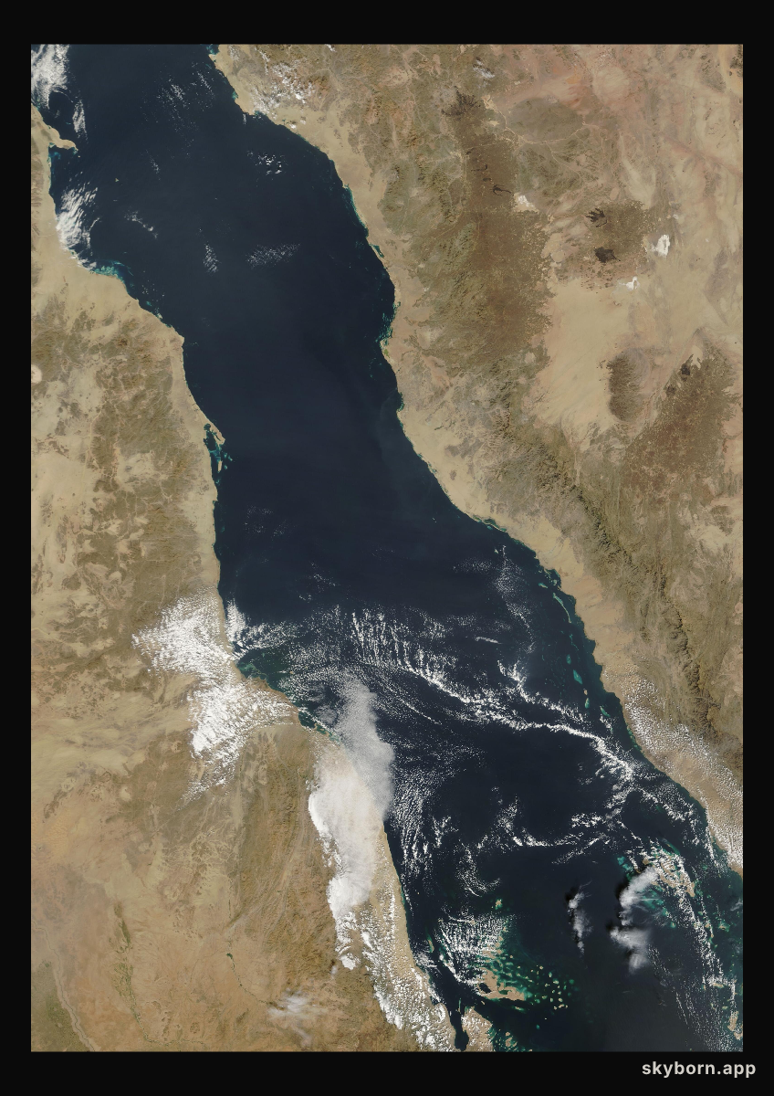 The Earth on 23 January 2013 · Red Sea