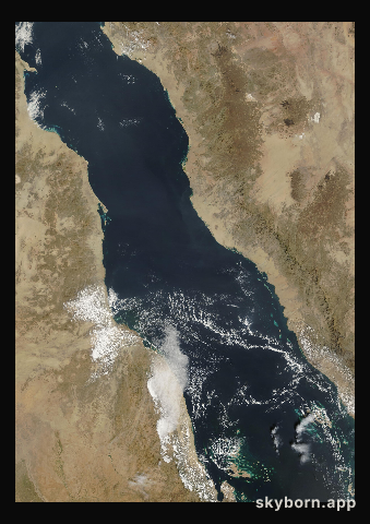 The Earth on 23 January 2013 · Red Sea