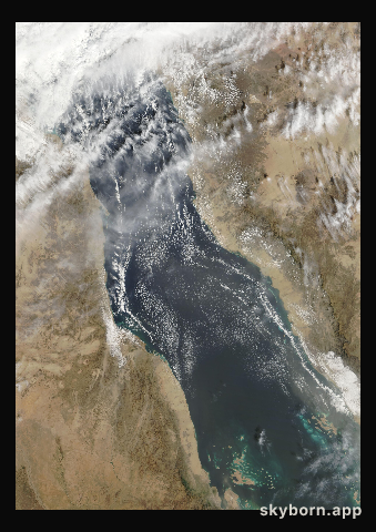 The Earth on 28 January 2013 · Red Sea