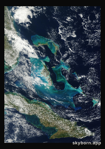 The Earth on 29 January 2013 · Bahamas