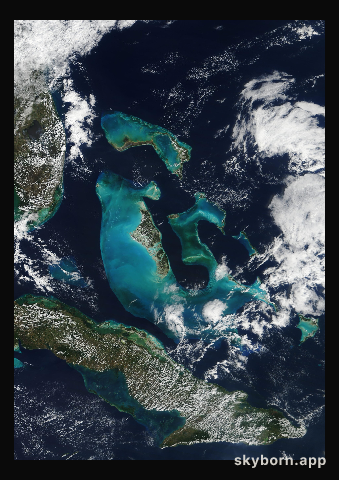 The Earth on 6 February 2013 · Bahamas