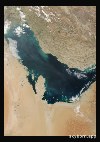 The Earth on 9 February 2013 · Persian Gulf