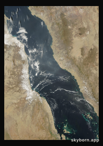 The Earth on 10 February 2013 · Red Sea