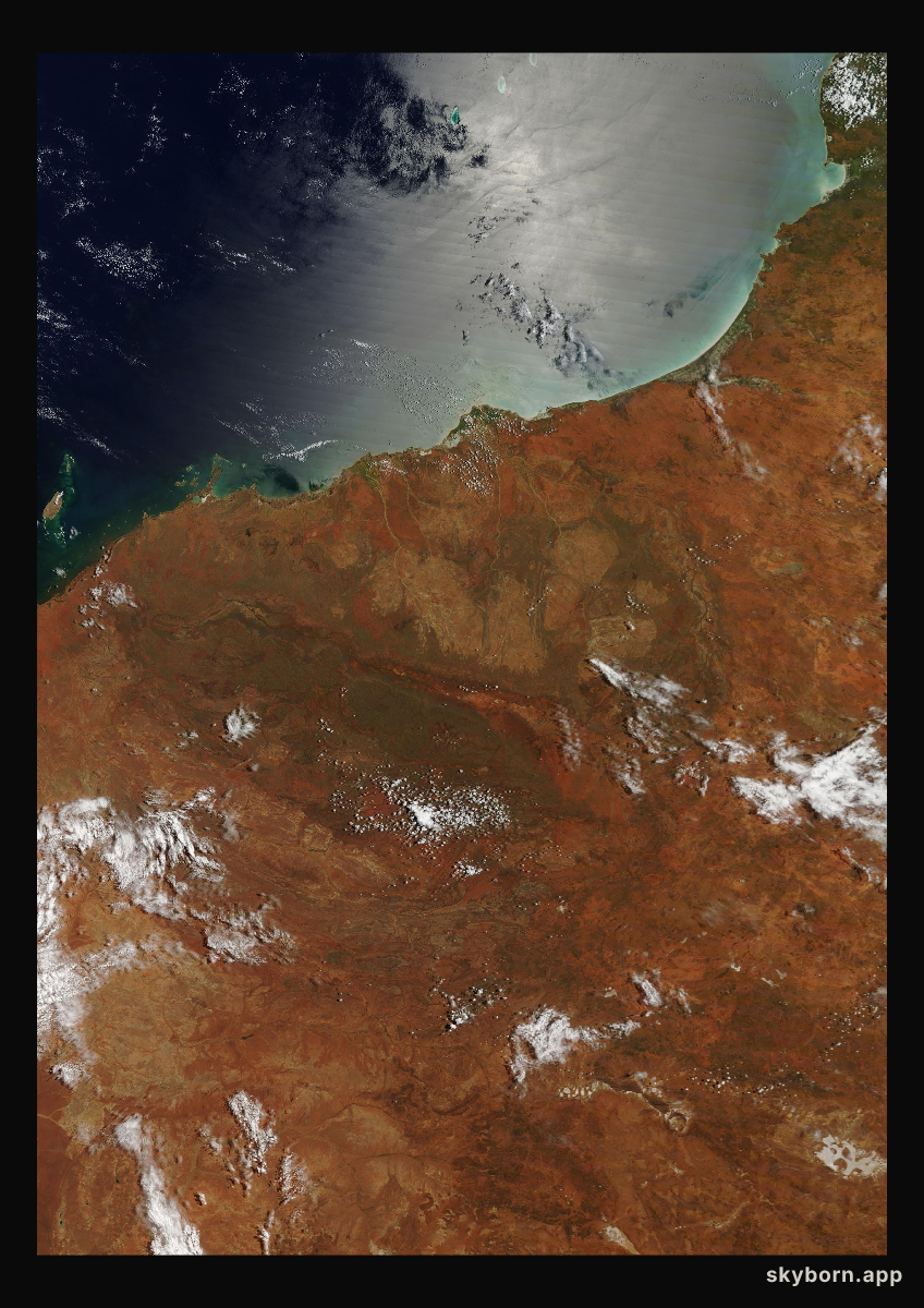 The Earth on 14 February 2013 · Pilbara, Western Australia
