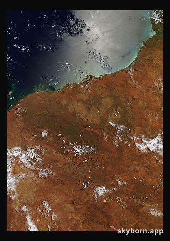 The Earth on 14 February 2013 · Pilbara, Western Australia