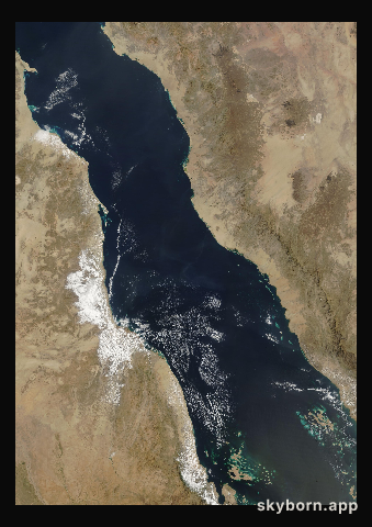 The Earth on 15 February 2013 · Red Sea