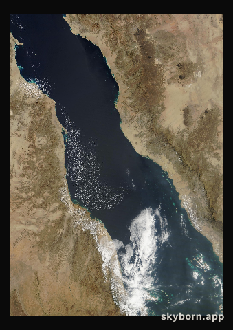 The Earth on 20 February 2013 · Red Sea