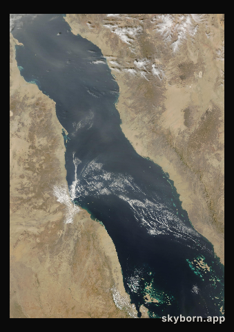 The Earth on 26 February 2013 · Red Sea