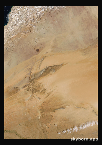The Earth on 27 February 2013 · Eye of the Sahara, Mauritania