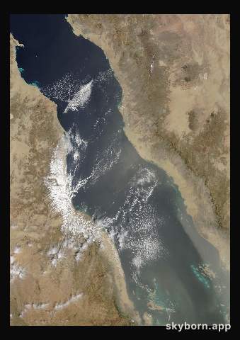 The Earth on 1 March 2013 · Red Sea