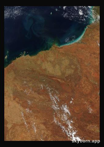 The Earth on 6 March 2013 · Pilbara, Western Australia
