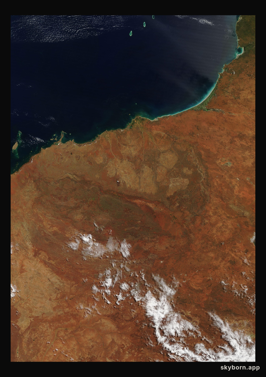 The Earth on 20 March 2013 · Pilbara, Western Australia