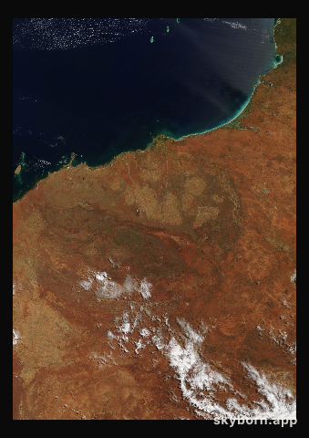 The Earth on 20 March 2013 · Pilbara, Western Australia