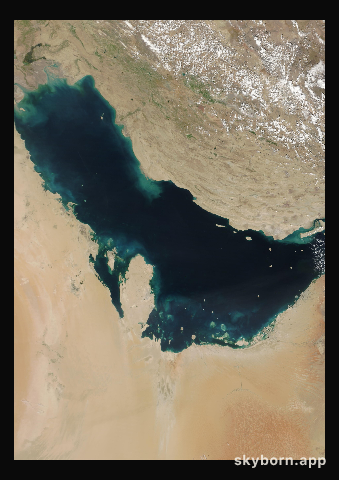 The Earth on 22 March 2013 · Persian Gulf