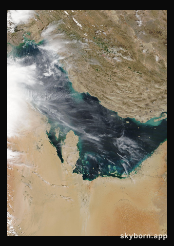 The Earth on 23 March 2013 · Persian Gulf
