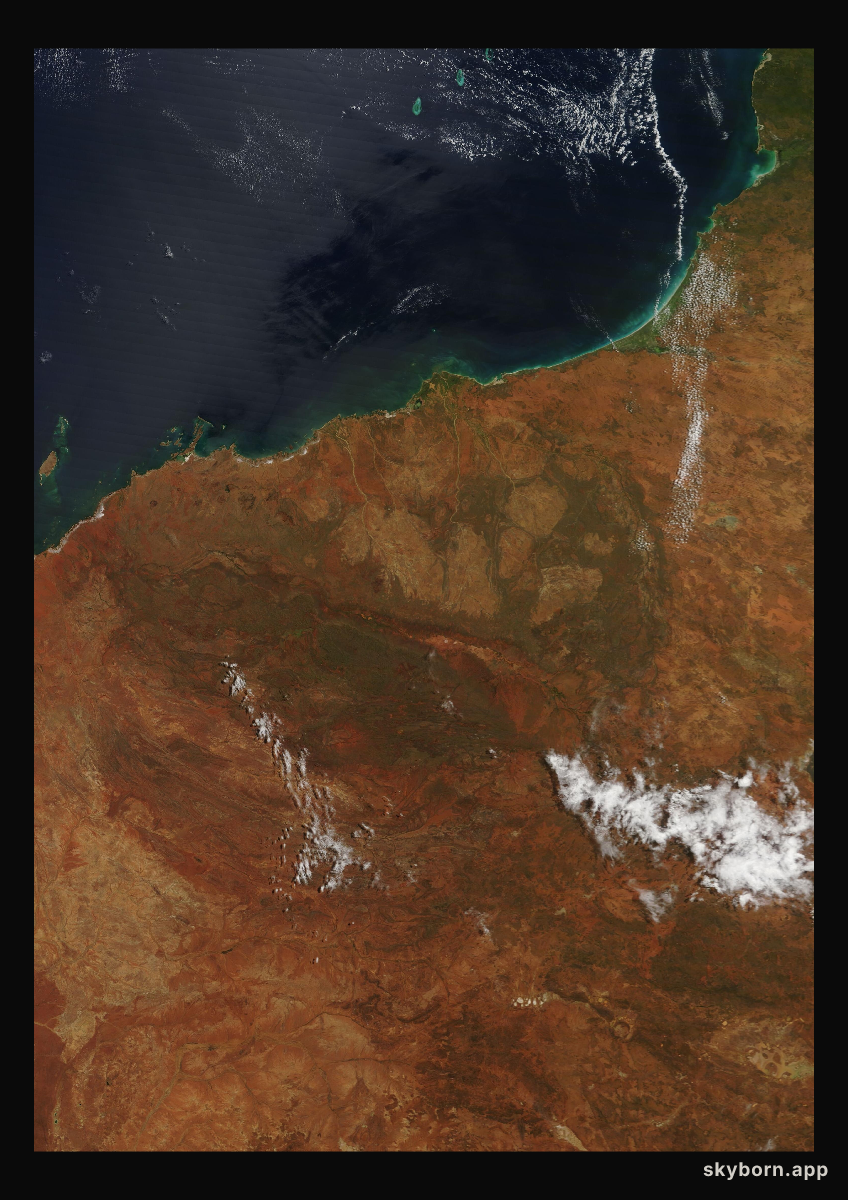 The Earth on 25 March 2013 · Pilbara, Western Australia