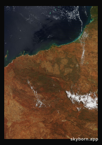 The Earth on 25 March 2013 · Pilbara, Western Australia