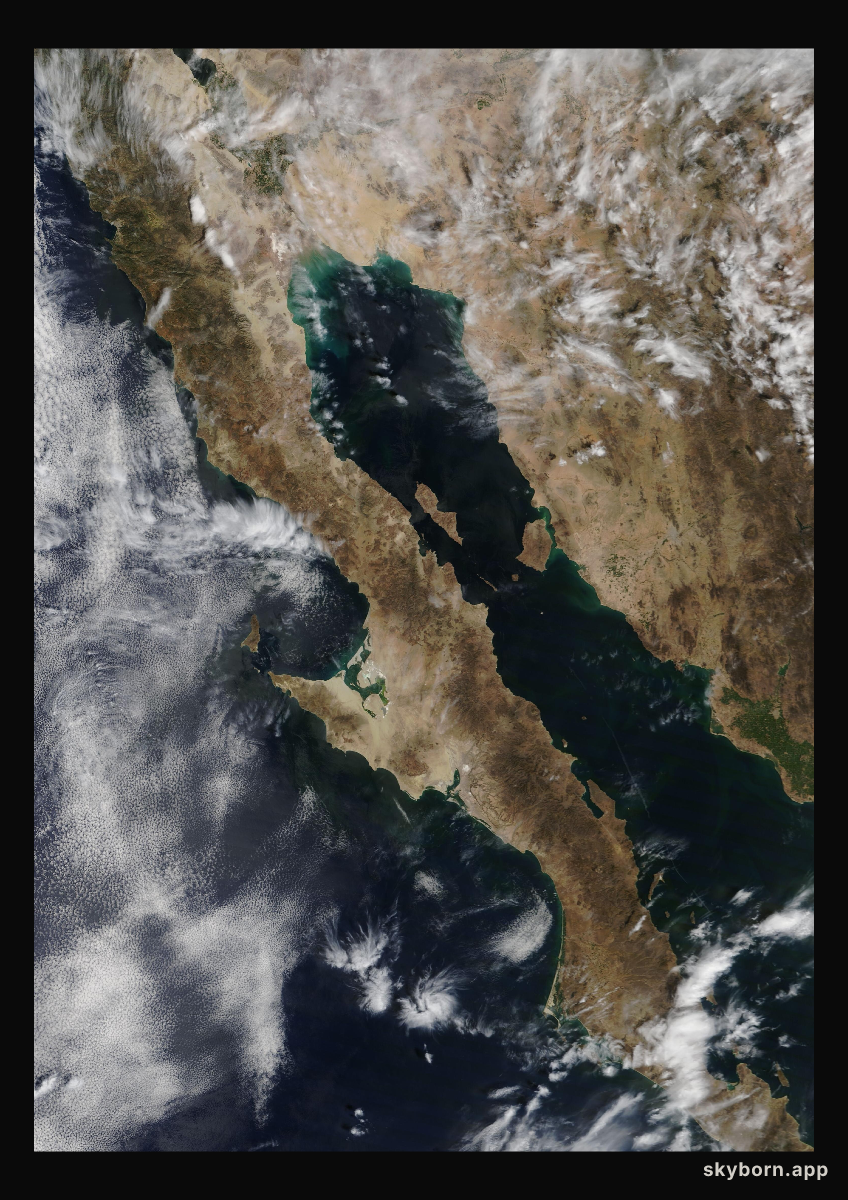 The Earth on 27 March 2013 · Baja California