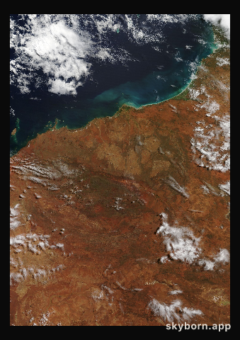 The Earth on 3 April 2013 · Pilbara, Western Australia