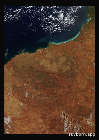 The Earth on 5 April 2013 · Pilbara, Western Australia
