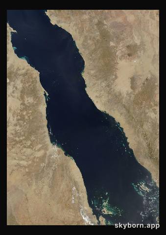 The Earth on 6 April 2013 · Red Sea