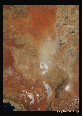 The Earth on 10 April 2013 · Lake Eyre, Australia