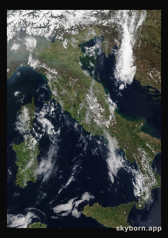 The Earth on 16 April 2013 · Italy and the Adriatic