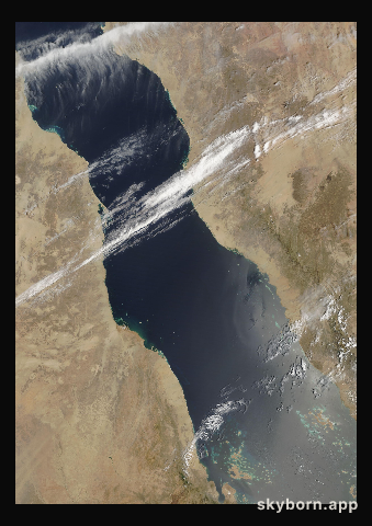 The Earth on 20 April 2013 · Red Sea