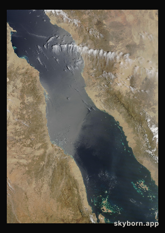 The Earth on 25 April 2013 · Red Sea