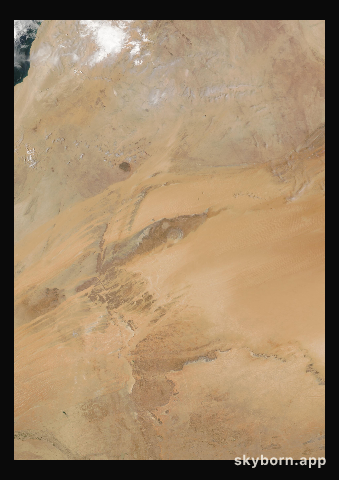 The Earth on 27 April 2013 · Eye of the Sahara, Mauritania