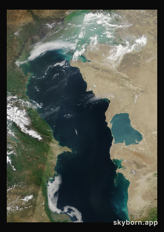 The Earth on 30 April 2013 · Caspian Sea