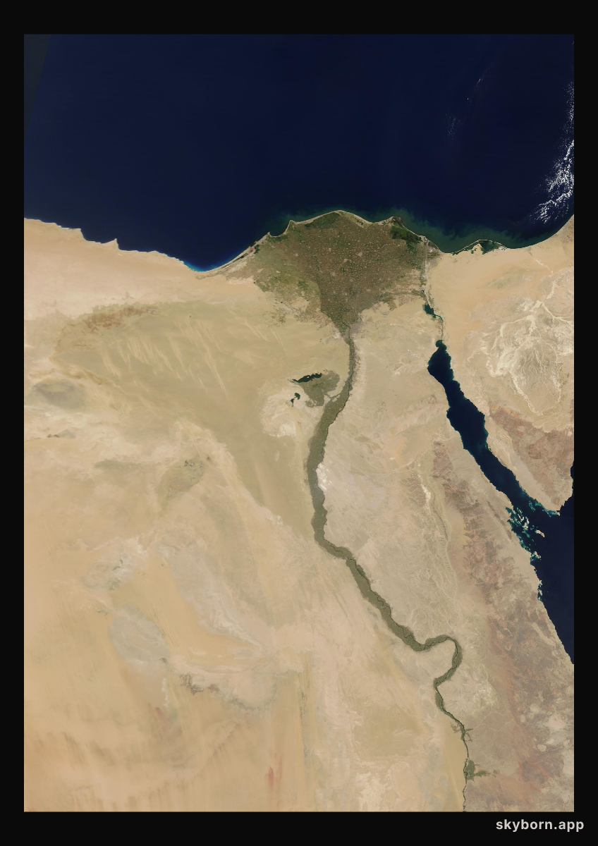 The Earth on 27 May 2013 · Nile Delta and Sinai