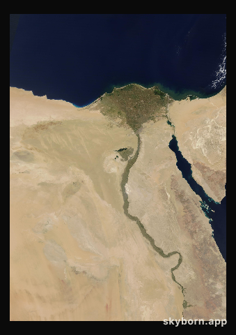 The Earth on 27 May 2013 · Nile Delta and Sinai