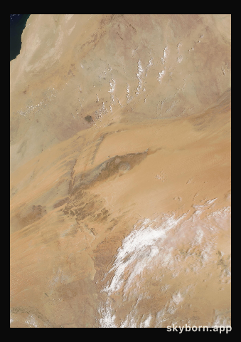 The Earth on 5 June 2013 · Eye of the Sahara, Mauritania