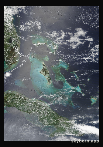 The Earth on 16 June 2013 · Bahamas