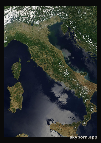 The Earth on 17 June 2013 · Italy and the Adriatic