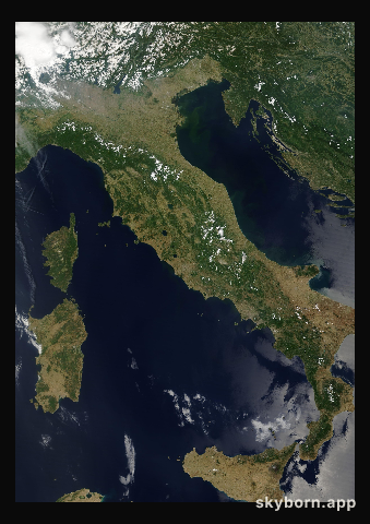 The Earth on 19 June 2013 · Italy and the Adriatic