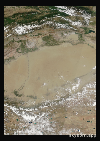 The Earth on 25 June 2013 · Taklamakan Desert