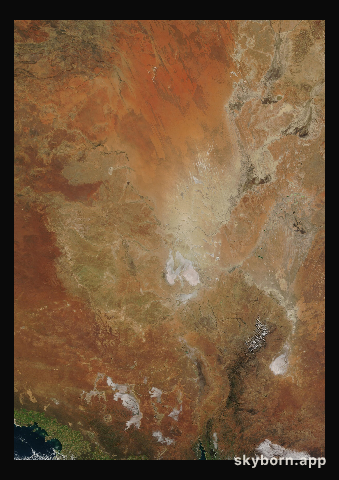 The Earth on 1 July 2013 · Lake Eyre, Australia