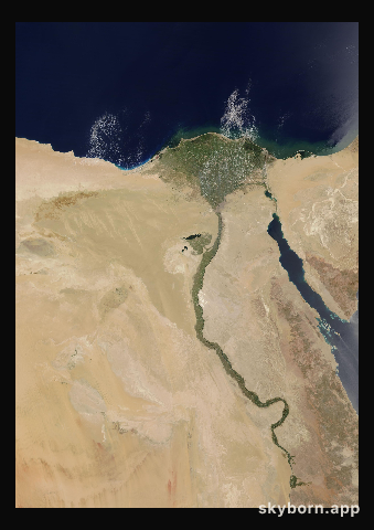 The Earth on 3 July 2013 · Nile Delta and Sinai