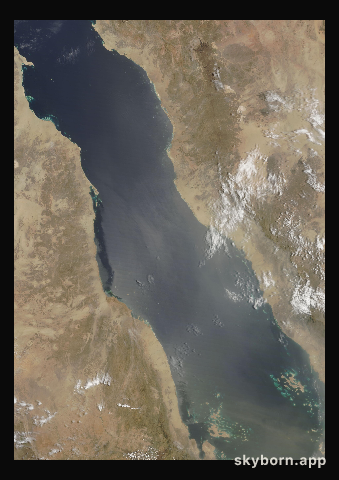 The Earth on 7 July 2013 · Red Sea