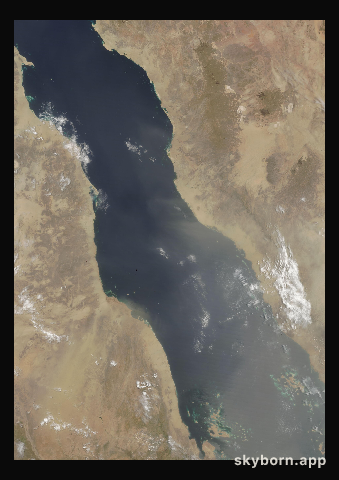 The Earth on 9 July 2013 · Red Sea