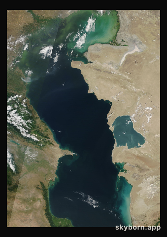 The Earth on 10 July 2013 · Caspian Sea
