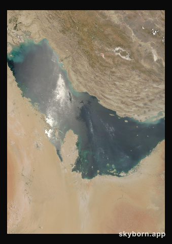 The Earth on 13 July 2013 · Persian Gulf