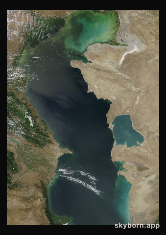 The Earth on 16 July 2013 · Caspian Sea