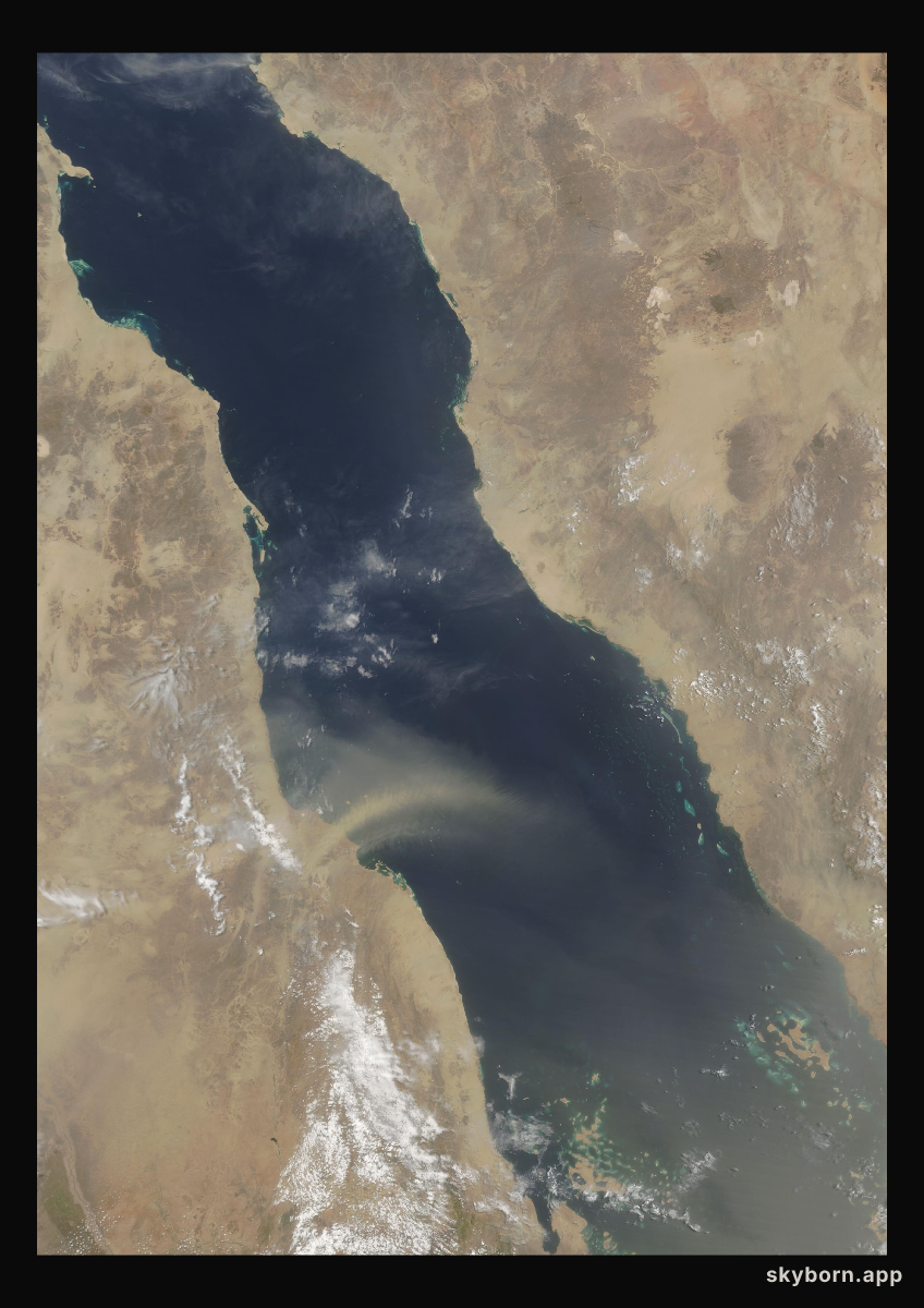 The Earth on 18 July 2013 · Red Sea