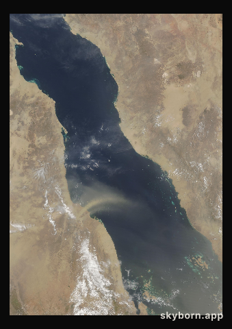 The Earth on 18 July 2013 · Red Sea