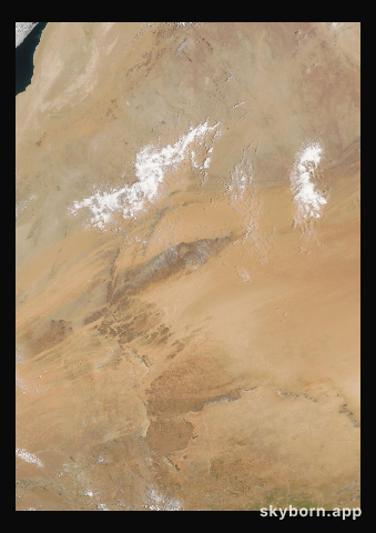 The Earth on 23 July 2013 · Eye of the Sahara, Mauritania